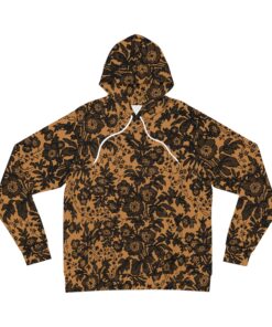 Alternative view of Light Brown Floral Hoodie
