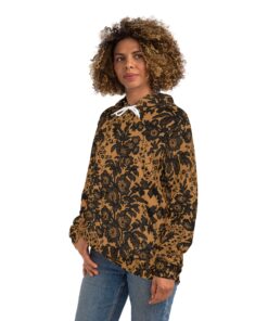 Light Brown Floral Hoodie