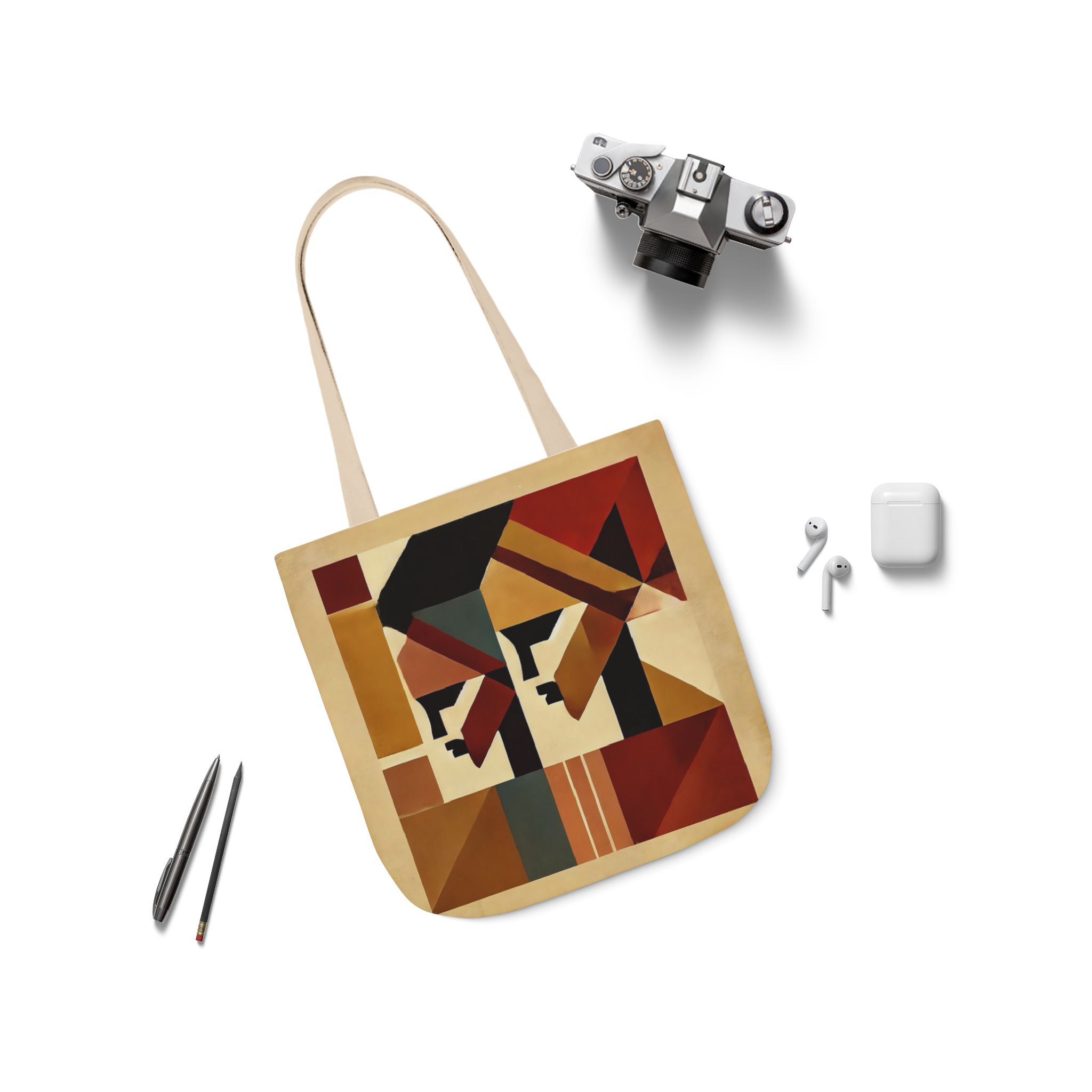 Canvas Tote Bag, 5-Color Straps - Image 3