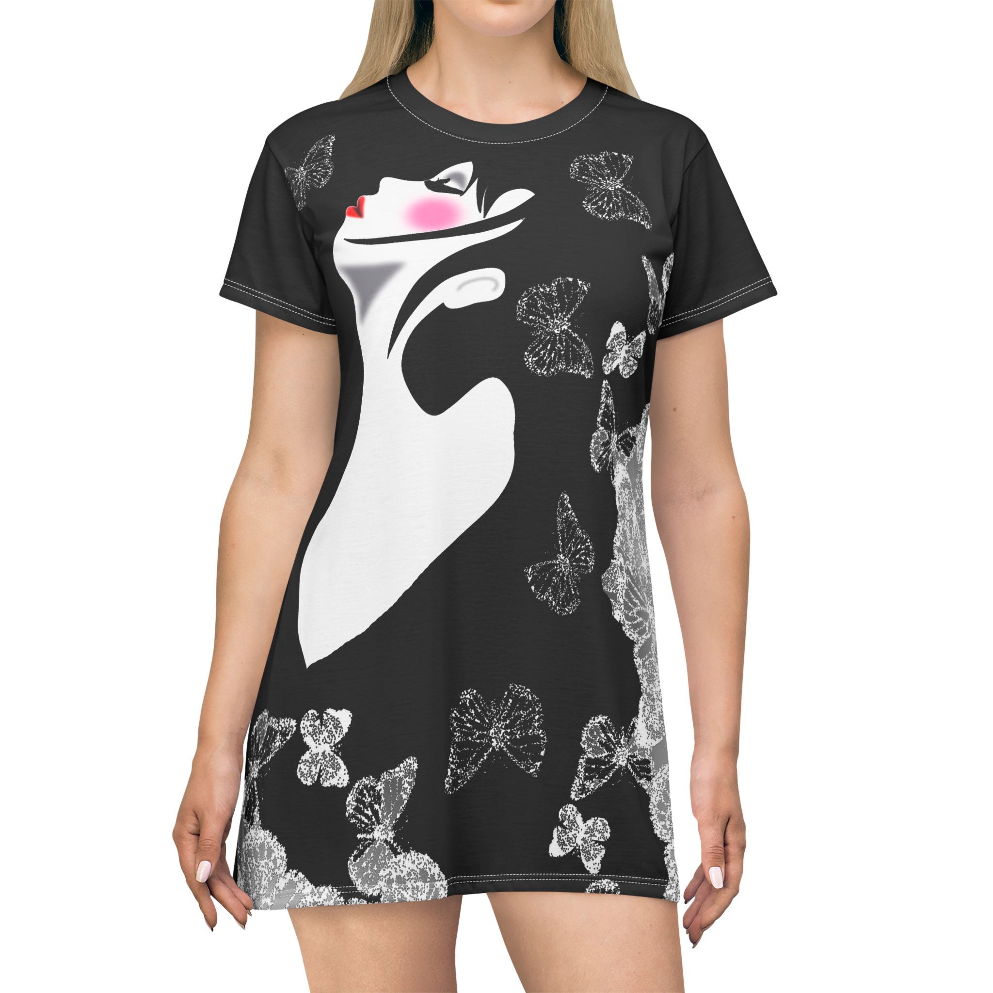 Madam Butterfly T-Shirt Dress - Image 3